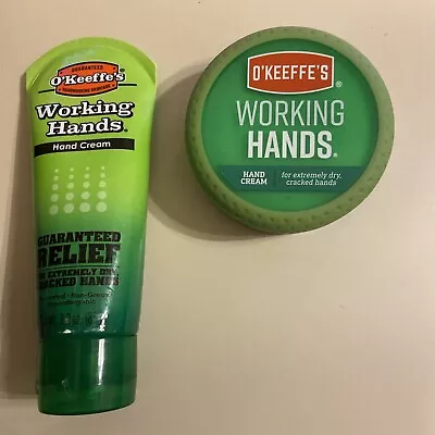 O'Keeffe's Working Hands Hand Cream (1) 3.4 Oz  Jar (1) 3 Oz Cream • $24.99