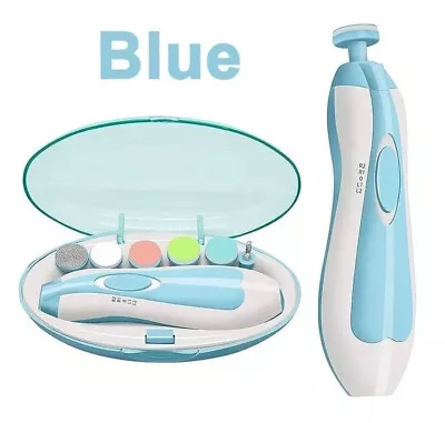 Baby Electric Nail File 8 In 1 Safe Baby Nail Trimmer Baby Nail Clippers With • £7.90