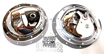 Chevy Front & Rear 10 Bolt Chrome Steel Differential Cover Kit K5 Blazer Jimmy • $79.99