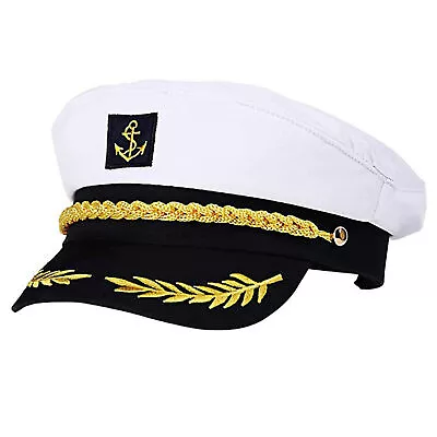 Captain's Hat Yachting Admiral Sailor Sailing Skipper Fishing Cap • $11.73