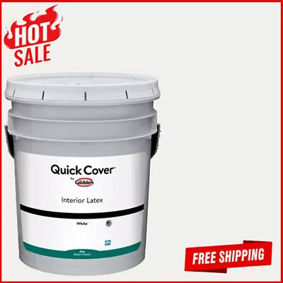 Interior Latex Paint Flat Varnish Washable Home Improvement Building 5 Gal New • $86.92