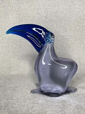 Toucan Art Glass Murano Style Pelican Nautical Bird Heavy • $24.95