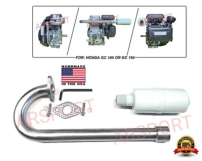 Exhaust Muffler For Honda GX100 / GC160 / GC190  Motorized Bikes Mini Bikes Etc • $54.80