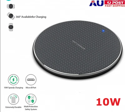 $8.39 • Buy Wireless Charger Charging Pad For Qi IPhone 15 14 13 12 Pro Max Samsung S23 S22