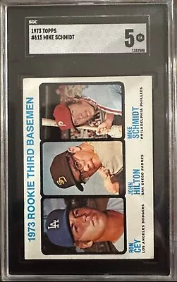 1973 Topps #615 Mike Schmidt SGC 5 RC Rookie Card • $107.50