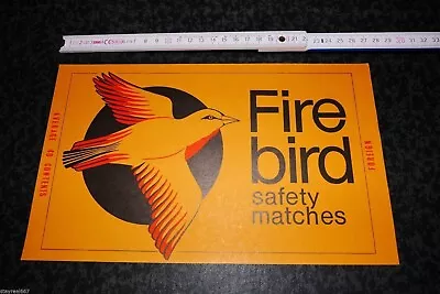 Rare Old Soviet Latvia Matchbox Label Extra Large Packet Size FIRE BIRD 40 C • $4.99