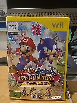 Mario And Sonic At The London 2012 Olympic Games - Nintendo Wii VGC PAL Complete • $18