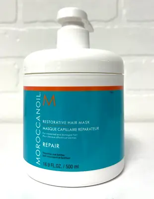 BRAND NEW & Authentic Moroccanoil RESTORATIVE Hair Mask WITH PUMP 16.9 Oz/500 Ml • $59.80