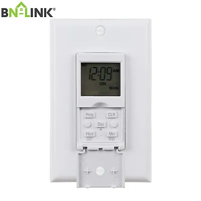 BN-LINK 7 Day Programmable In-Wall Timer Switch Digital For Fans Lights Motors • $16.99