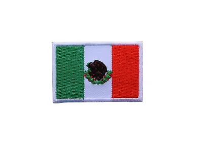 #5187 MEXICO Flag Mexican Flag Embroidery Applique Iron On Patch-Small 1 7/8  • $2.75