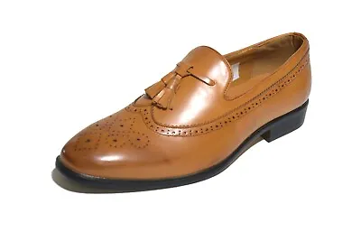 Mens Tassel Shoes Slip On Loafer Brogue Dress Italian Party Outdoor Uk Size 6-11 • £17.93