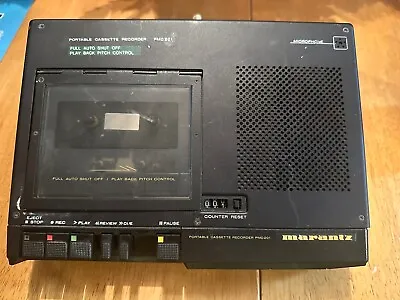Marantz PMD201 Portable Cassette Recorder Player • $50