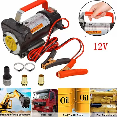 Diesel Oil Fuel Transfer Pump 12V Electric Self-Priming Fuel Auto Extractor Pump • $38.99