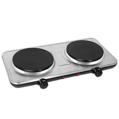 Hot Plate Electric Cooker Double Portable Table Top Hob Hotplate 2000W Stove UK • £24.99