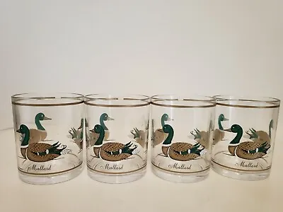 4 Stotter Mallard Duck Glasses  • $30