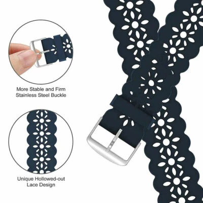 $8.99 • Buy Silicone For Apple Watch IWatch Sports Band Series 7 6 5 SE Strap 38 41 42 45mm