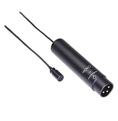 Movo LV4-O XLR Lavalier Omnidirectional Microphone W/Tie Clip On And Windscreen • $33.95