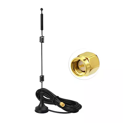Dual Band WiFi 2.4GHz 5GHz Magnetic Base SMA Male Antenna For Security IP Camera • $5.99