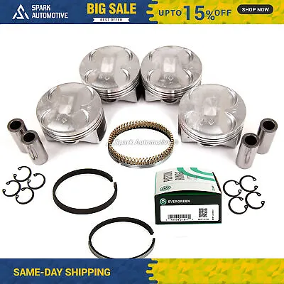 Pistons W/ Rings Fit 06-11 Honda Civic Si Acura CSX 2.0L K20Z2 K20Z3 • $99.95