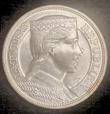 1929 Latvia 5 Lati Silver Coin • $25