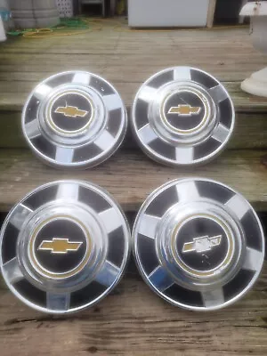 1973-87 CHEVY  Truck 3/4 Ton 12  Dog Dish Hubcaps  Set Of 4 OEM • $75