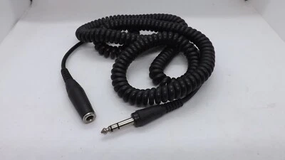 £9.95 • Buy Curly Headphone Extension Cable 6.35mm  1/4  Stereo Plug Coiled Guitar Amp Head