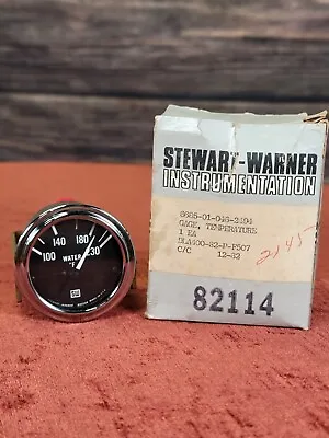Vintage Stewart Warner Water Temperature Gauge #82114  New Opened Box • $44.99