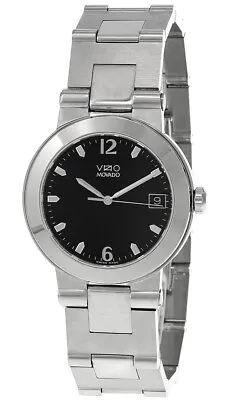 MOVADO Vizio S-Steel Black Dial Men's Watch 84-C2-1891 • $1036.75