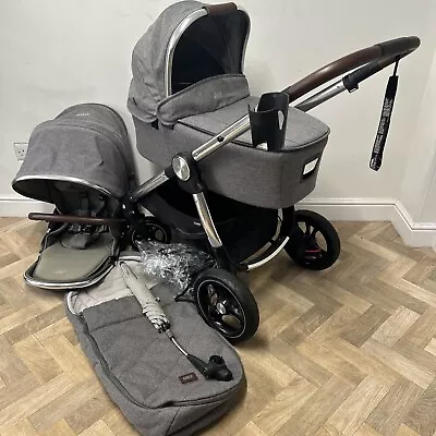 Mamas & Papas Ocarro Travel System Pushchair & Carrycot Woven Grey • £468.75