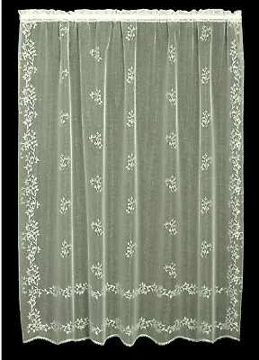 Heritage Lace Sheer Divine Valance Or 84 /96  Panels White Or Ecru Bedroom • $35