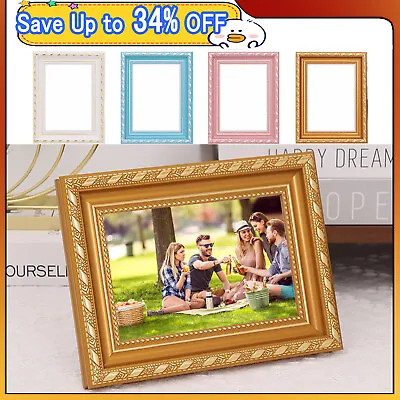 Ornate Shabby Chic Traditional PICTURE POSTER PHOTO FRAME 7 Colours A3 A4 8 Inch • £5.30