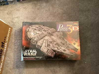 Vintage Star Wars Millennium Falcon 3d Puzzle. 857 Pieces. Never Used. • $15