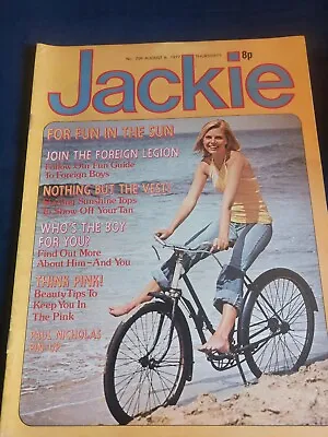 Vintage JACKIE Magazine 6th AUGUST 1977 Paul Nicholas Abba Mud Jacksons JK602 • £12