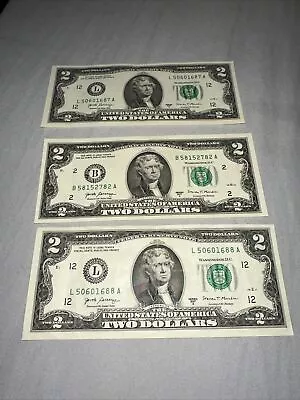 Rare $2 Dollar Bill 2017 A Series (3) • $500