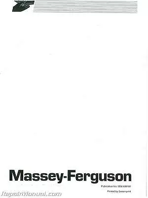 Massey Ferguson MF350-MF399 Dsl Tractor Operators Manual • $36.25