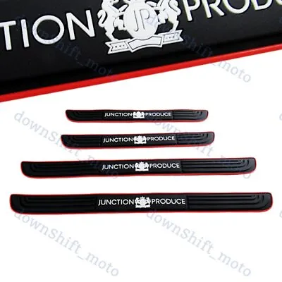 4PC Black Rubber Car Door Scuff Sill Cover Panel Step Protector Junction Produce • $13.99