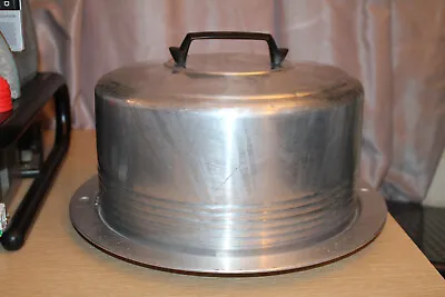 $75.90 • Buy REGAL Quality Aluminum Vintage 50's Cake Carrier Bakelite Handle Lock Rim READ