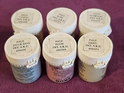 Laura Ashley Stencil Paint - 6x 30ml Pots In Various Colours - Unused • £3.99