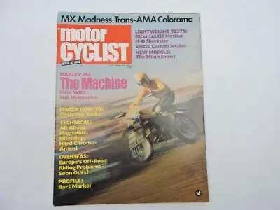 Motorcyclist Magazine Mar 1972 Metisse Honda BSA Victor Ducati Harley B12978 • $5.99