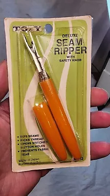 Vintage TG&Y Deluxe Seam Ripper With Safety Knob Made In Japan NOS   C • $15