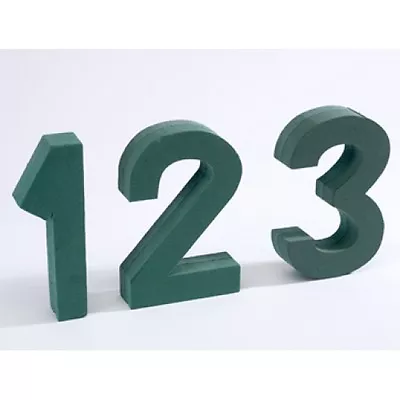 Oasis Numbers Floral Foam  With Fixing Clips 0-9 Available Plus Stands Tributes • £8.99