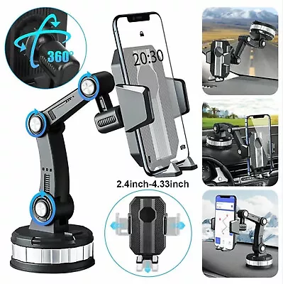 Universal Car Truck Mount Phone Holder Stand Dashboard Windshield Suction Cup US • $7.89