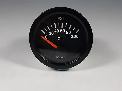 VDO 350-106 Black - 100PSI   Oil Pressure Gauges Electrical 2 1⁄16” (52mm) Dia • $30.73
