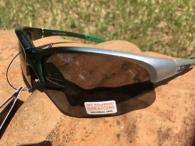 Maxx HD Sunglasses Domain HDP Green Silver Fishing Polarized Smoke Golf A1 • $19.85