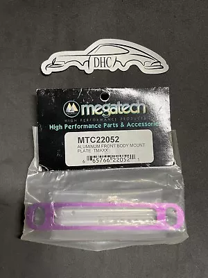 Megatech Vintage RC Car Part # MTC22052 Purple Alum. Front Body Mount For T-Maxx • $17.99