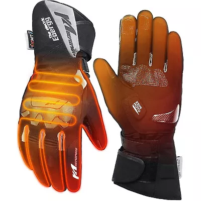 Motorcycle Heated Gloves Touchscreen 2500mAh Rechargeable Battery Last Up To 9 H • $29.99