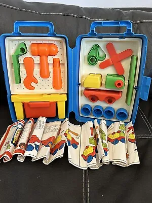 Vintage Mattel Tuff Stuff Toy Workshop Tools & Chest • $30.49