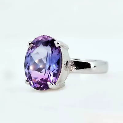 5 Ct Natural Bi-Color Pitambari Sapphire 925 Sterling Silver Ring For Men & Girl • $67.49