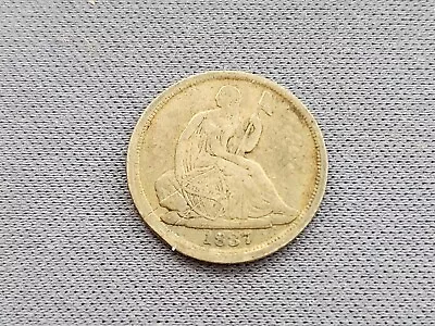 1837 USA - Seated Liberty Half Dime  - .900 Silver Coin • $4.50