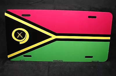 Vanuatu Flag Metal Car License Plate Autotag • $12.99